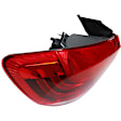 Driver Side, Inner And Outer Halogen Tail Light, With bulb(s), OE Replacement