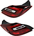 Driver and Passenger Side, Outer Tail Lights, With bulb(s), Halogen, Mounts on Body