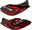 Driver and Passenger Side, Outer Halogen Tail Light, With bulb(s), With Chrome Trim, Mounts on Body, OE Replacement