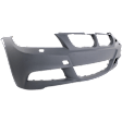 Front and Rear Primed Bumper Covers, For Models With M Package, With Headlight Washer Holes, With Rear Bumper Park Distance Control Sensor Holes