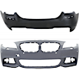 Sedan Front and Rear Primed Bumper Cover