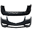 Front and Rear Primed Bumper Cover