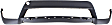 Front, Upper and Lower Upper - Primed, Lower - Textured Bumper Cover
