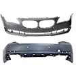 Front and Rear Primed Bumper Cover