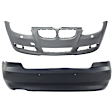 Front and Rear Primed Bumper Cover