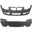 Front and Rear Primed Bumper Cover