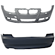 Front and Rear Primed Bumper Cover