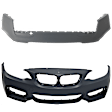 Front and Rear Primed Bumper Cover Base