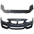 Front and Rear Primed Bumper Cover