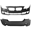 Front and Rear Primed Bumper Cover