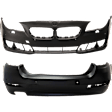 Front and Rear Primed Bumper Cover