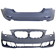 Front and Rear Primed Bumper Cover