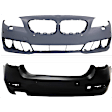 Front and Rear Primed Bumper Cover