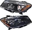 2014-2019 Mercedes Benz CLA250 - Driver and Passenger Side Headlights, with Bulbs, Halogen, For Models without HID Option, CAPA Certified