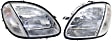Driver and Passenger Side Halogen Headlight, With bulb(s), OE Replacement