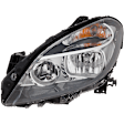 Driver and Passenger Side Halogen Headlight, With bulb(s), OE Replacement