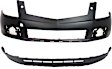 Front, Upper and Lower Upper - Primed, Lower - Textured Bumper Cover