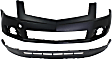 Front, Upper and Lower Upper - Primed, Lower - Textured Bumper Cover CAPA Certified