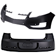 Front and Rear Primed Bumper Cover CAPA Certified