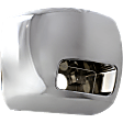 Front, Driver and Passenger Side Bumper End, Chrome Plastic