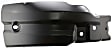 Front, Driver and Passenger Side Bumper Ends, without Fog Light Hole, Painted Black Steel Bumper Extension