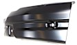 Front, Driver and Passenger Side Bumper Ends, without Fog Light Hole, Painted Black Steel Bumper Extension
