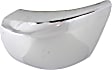 Front, Driver and Passenger Side Bumper End, Chrome Plastic
