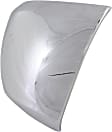 Front, Driver and Passenger Side Bumper End, Chrome Plastic