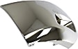 Front, Driver and Passenger Side Bumper End, Chrome Plastic