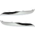 Front, Driver and Passenger Side Bumper Trims, Chrome