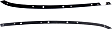 Front, Driver and Passenger Side Bumper Trims, Black