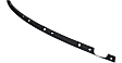 Front, Driver and Passenger Side Bumper Trims, Black