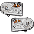 Driver and Passenger Side Headlights, without Bulbs, HID/Xenon, OE comparable