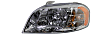 Driver and Passenger Side Headlights, with Bulbs, Halogen, Sedan, LS/LT Models