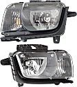 Driver and Passenger Side Halogen Headlight, With bulb(s), OE Replacement, CAPA Certified