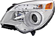 Driver and Passenger Side Headlights, with Bulbs, Halogen, Projector Type, CAPA Certified