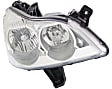 Driver and Passenger Side Headlights, with Bulbs, Halogen, Sport Utility, Low and high beam, 9005/H11 Bulbs, with amber turn signal light, CAPA Certified