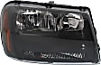 2006 Chevrolet Trailblazer - Driver and Passenger Side Halogen Headlight, With bulb(s),  without Full Width Grille Bar, OE Replacement, Sport Utility