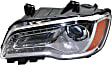 Driver and Passenger Side Headlights, with Bulbs, Halogen, with chrome bezel, CAPA Certified