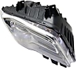 Driver and Passenger Side Headlights, with Bulbs, Halogen, with chrome bezel, CAPA Certified