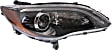 Driver and Passenger Side Halogen Headlights, with Bulbs, Convertible/Sedan, with chrome insert