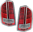 Driver and Passenger Side Halogen Tail Light, With bulb(s), OE Replacement