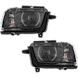 2010-2015 Chevrolet Camaro - Driver and Passenger Side Headlights, with Bulbs, HID/Xenon, with HID Bulbs and ballast, Convertible/Coupe, For Models without Leveling System, CAPA Certified