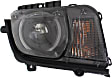 2010-2015 Chevrolet Camaro - Driver and Passenger Side Headlights, with Bulbs, HID/Xenon, with HID Bulbs and ballast, Convertible/Coupe, For Models without Leveling System, CAPA Certified
