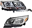 Driver and Passenger Side Headlights, with Bulbs, Halogen, without projector lamp, CAPA Certified
