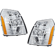 Driver and Passenger Side HID/Xenon Headlight, With bulb(s), OE Replacement