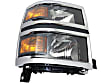 2015 Chevrolet Silverado 1500 - Driver and Passenger Side Halogen Headlight, With bulb(s), OE Replacement