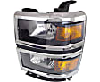 Driver and Passenger Side Halogen Headlight, With bulb(s), OE Replacement, CAPA Certified