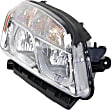 Driver and Passenger Side Halogen Headlight, With bulb(s), OE Replacement