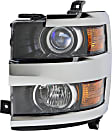 2015 Chevrolet Silverado 2500 HD - Driver and Passenger Side Halogen Headlight, With bulb(s), OE Replacement